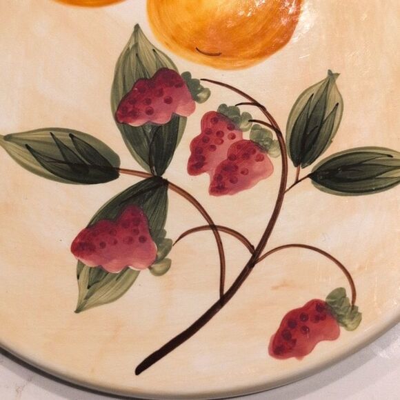 Vintage Pier 1 Imports Round Provence Hand Painted Earthenware Hot Plate Trivet - Picture 4 of 8